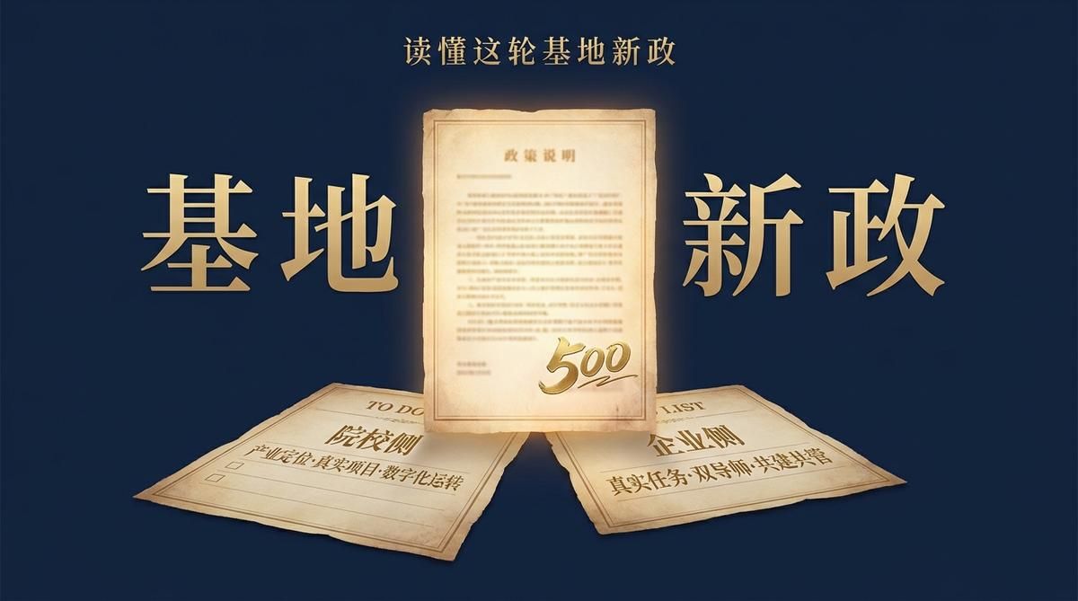 500个高水平产教融合实训基地来了：院校与企业该备好的一张"准备清单"