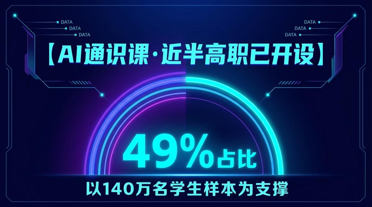 近五成高职开设AI通识课高职如何把课程做成体系