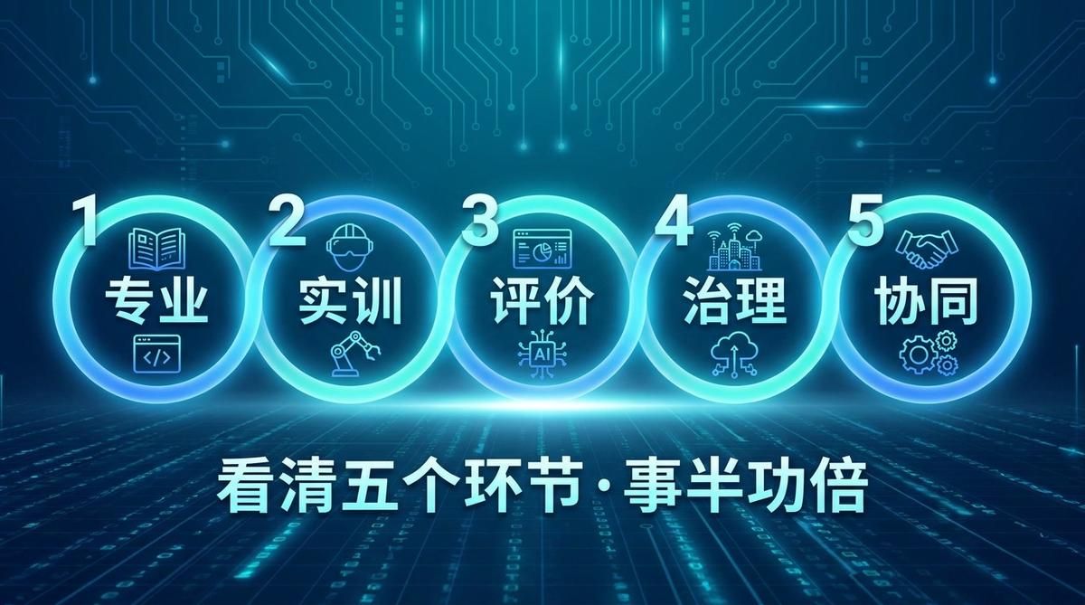 13_职业教育数字化新潜能与加速度高职从中看清三件事·主题示意
