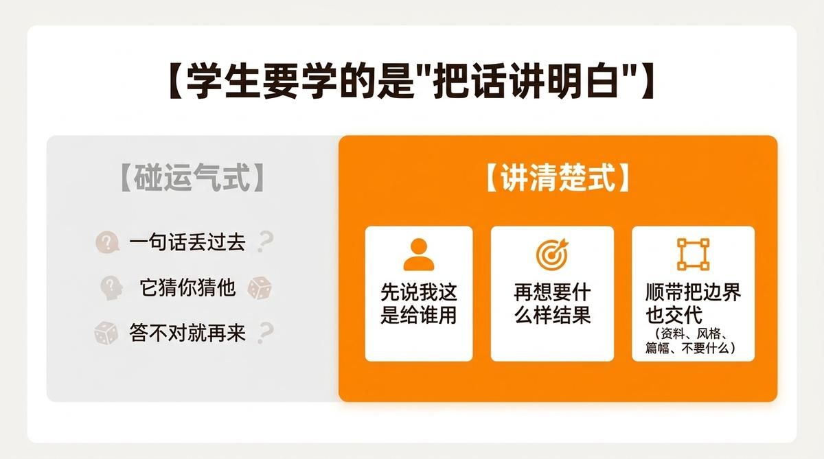 AI通识课上教学生写提示词，到底在教什么？——高职教师可直接套用的写法与模板