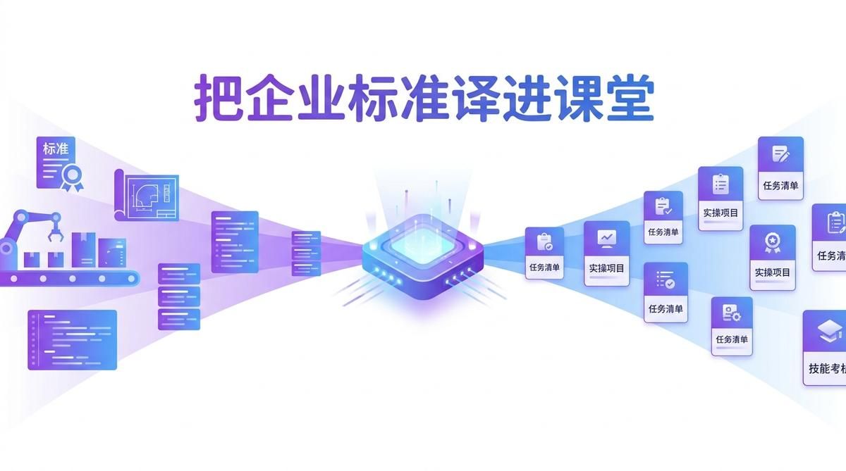把企业标准"译"进课堂：智能体让"产与教"从互相张望到任务清单相通