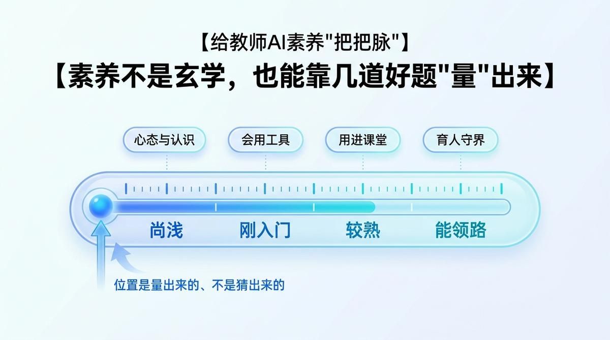 教师AI素养到底有多高？—3套可参考的量表与高职自评的落地读法