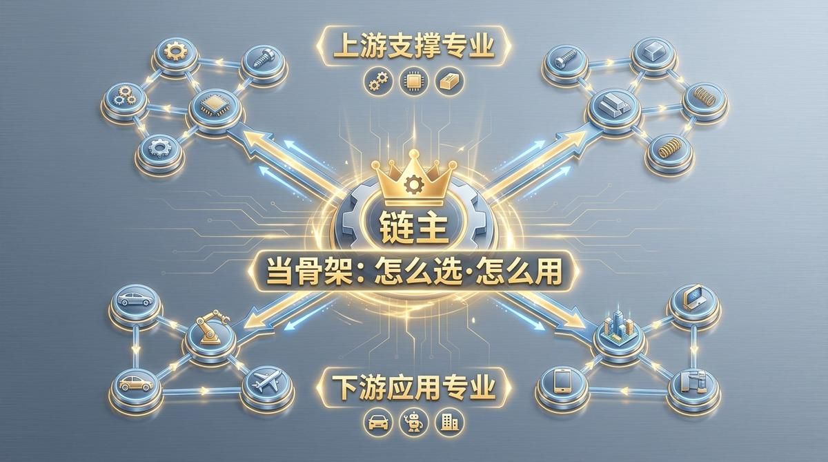 11_链主专业怎么选怎么用它能成为专业群的骨架·主题示意