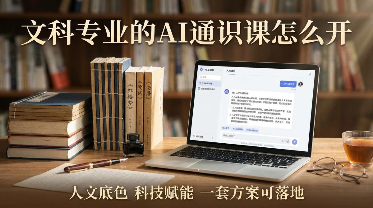 文科专业AI通识课怎么开：一套兼顾零基础与专业融合的可落地解决方案