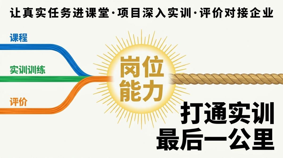 实训课"最后一公里"重构：产教融合下课程—实训—评价怎么贯通起来
