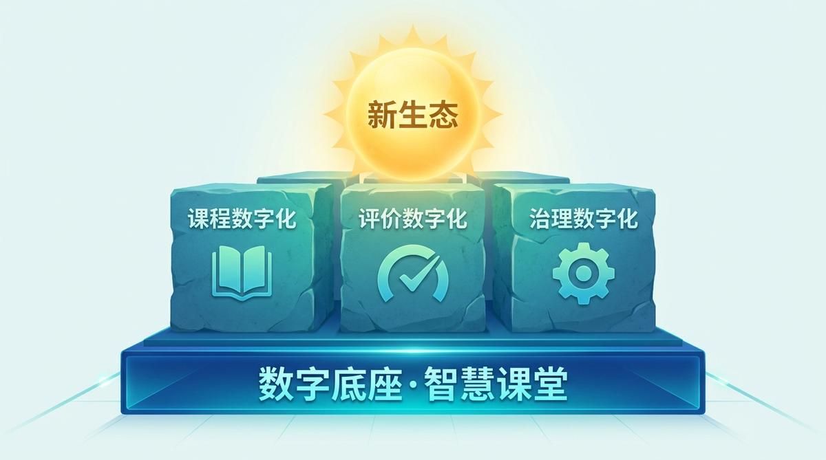 08_专业群数字化教学新生态的构建与落地要点·主题示意