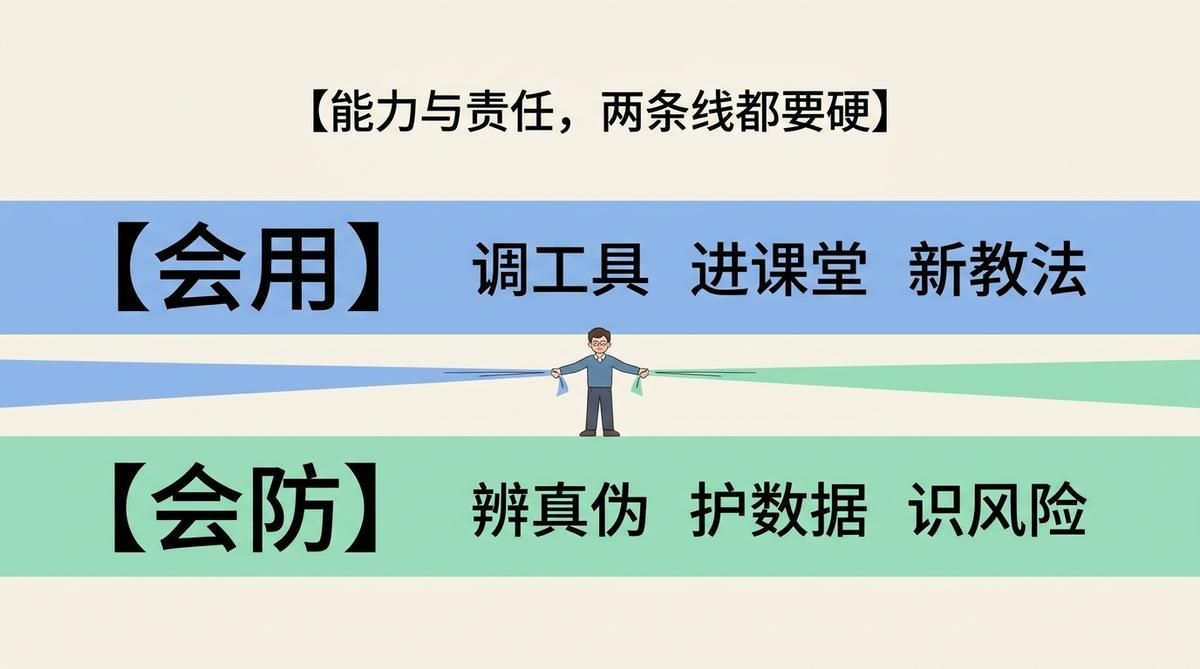 欧盟给中小学教师更新了两份AI指南，职校老师能借鉴什么？（附一条可落地的三层清单）