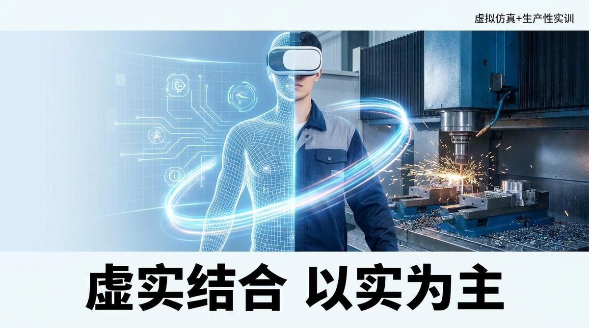 虚拟仿真≠生产性实训：高职如何搭"虚实结合、以实为主"的实训体系