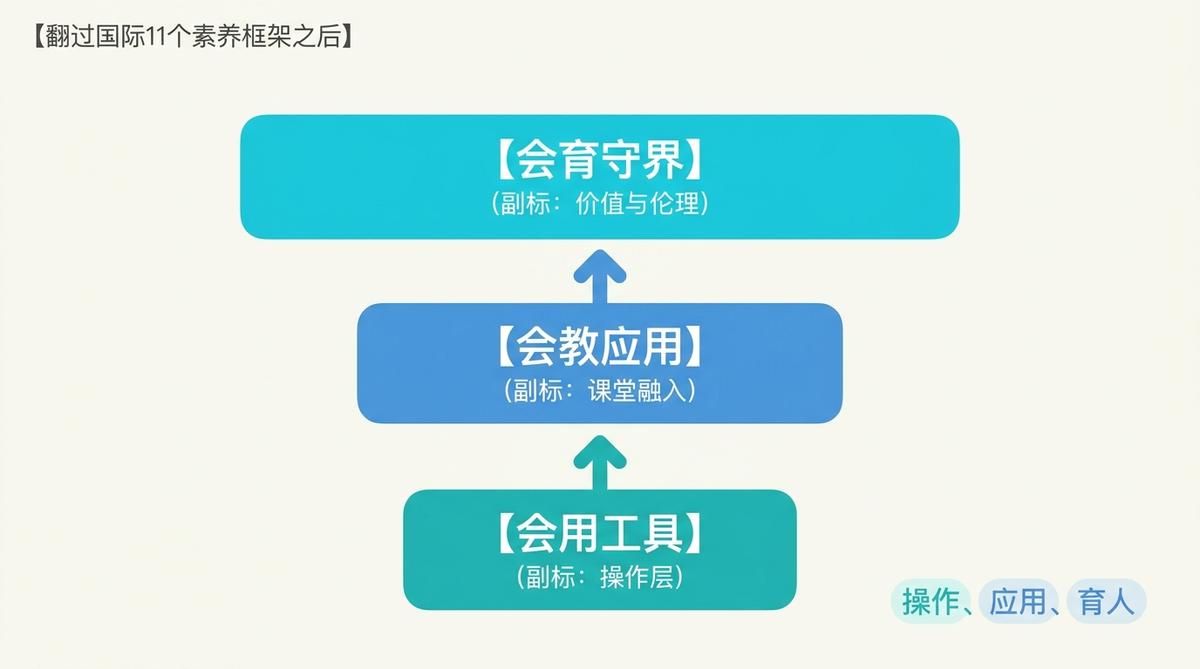 一线教师怎么才算"懂AI"——教师AI素养框架到底在讲什么？