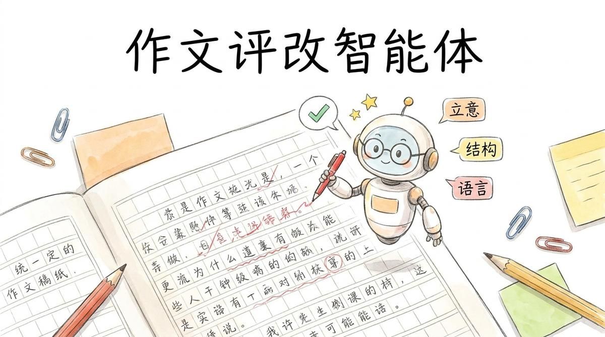 十分钟搭一个作文评改智能体：高职语文教师减负的实操路径