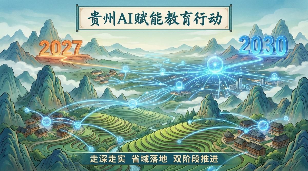 贵州省AI赋能教育行动方案（2026—2030年）：省域政策的落地思路与高职院校行动启示
